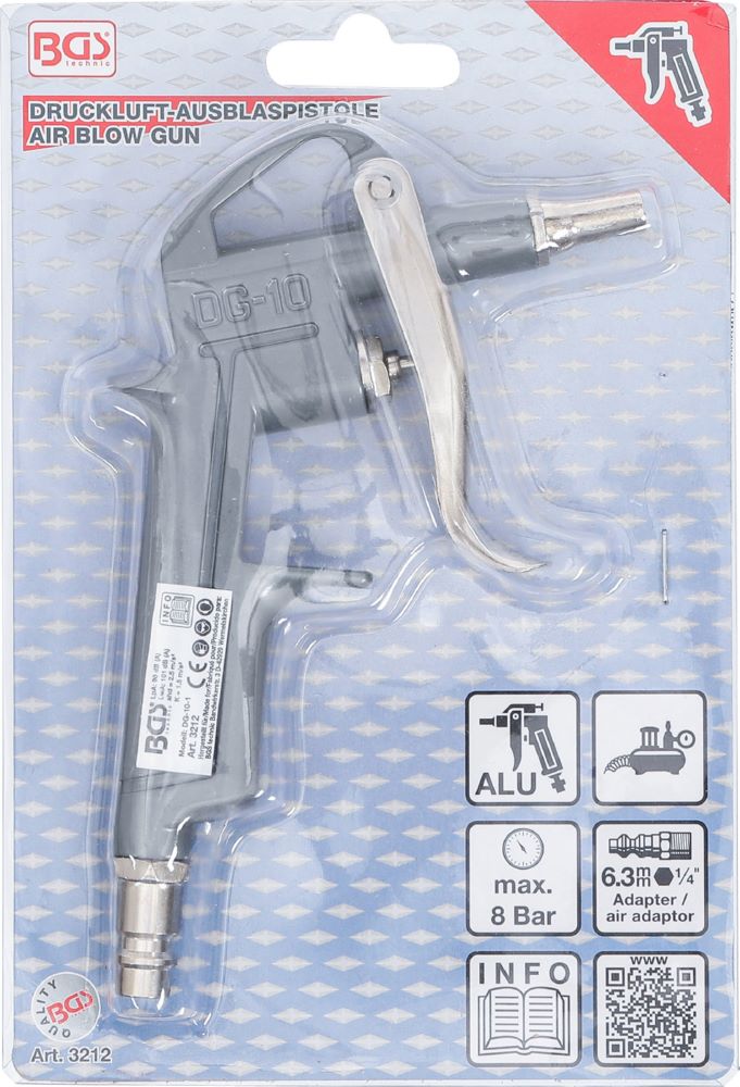 Produktbild BGS Druckluft Ausblaspistole Alu Druckguss bild 4