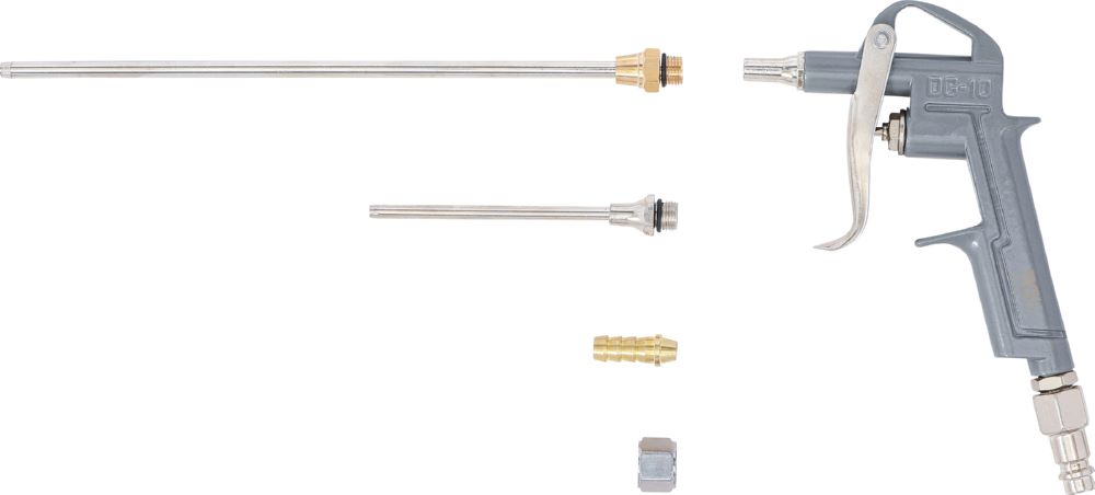 Produktbild BGS Druckluft Ausblaspistole Alu mit 3 Düsen bild 5