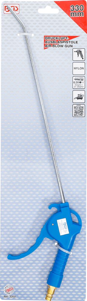Produktbild BGS Druckluft Ausblaspistole 330 mm 1/4 Zoll Messinganschluss bild 4