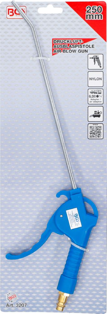 Produktbild BGS Druckluft Ausblaspistole 250 mm 1/4 Zoll Messinganschluss bild 6