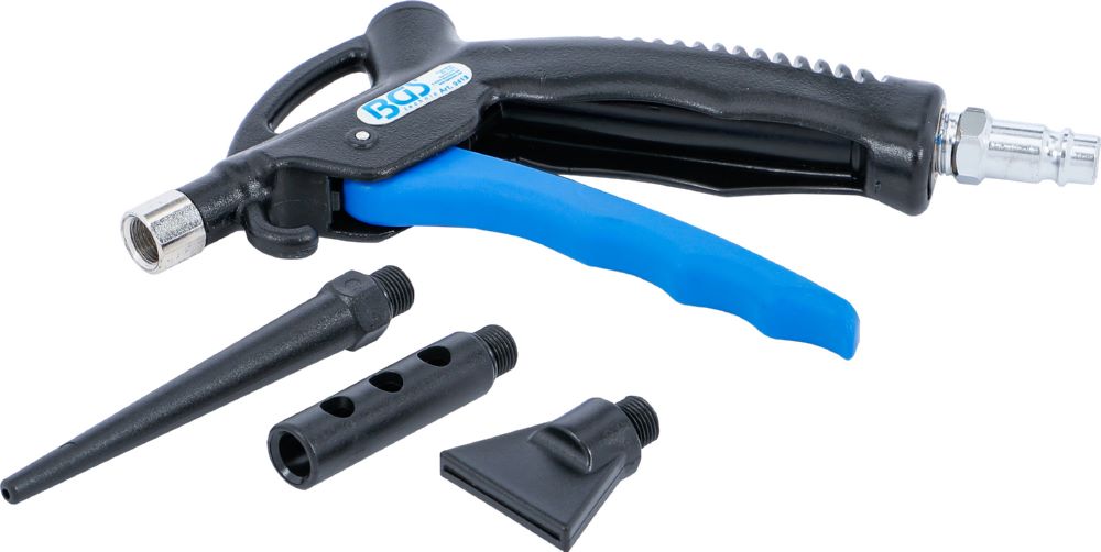 Produktbild BGS Druckluft Ausblaspistole mit 3 Aufsätzen bild 3