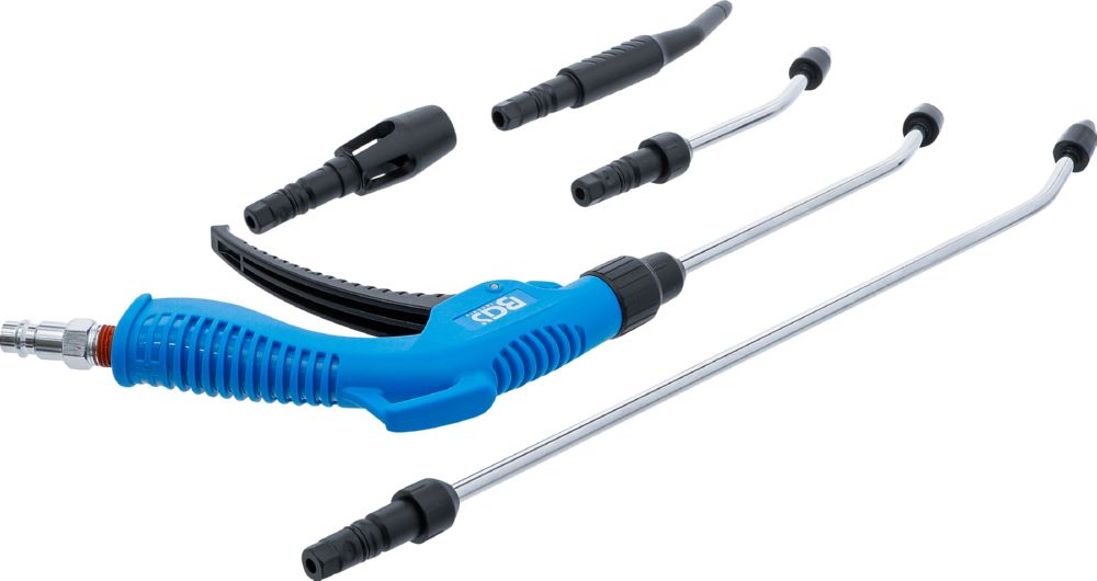 Produktbild BGS Druckluft Ausblaspistolen Satz mit 5 Aufsätzen 11-15,2 bar bild 2