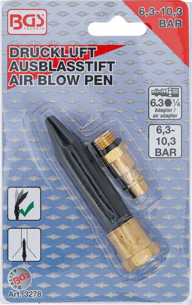 Produktbild BGS Druckluft Ausblasstift 80 mm bild 4