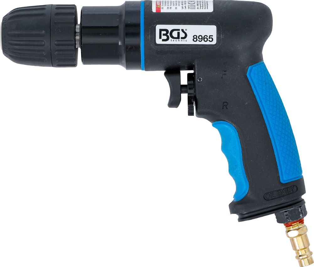 Produktbild BGS Druckluft Bohrmaschine 6,2 bar 2200 U/min 10 mm Schnellspannfutter bild 5