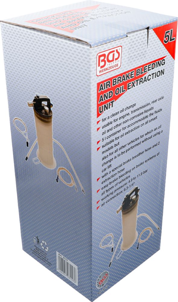 Produktbild BGS Druckluft Bremsenentlüfter und Ölabsauggerät bild 5