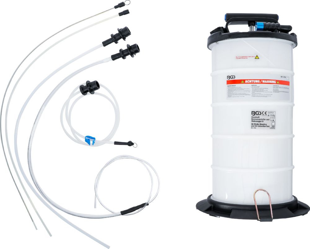 Produktbild BGS Druckluft Bremsenentlüfter und Ölabsauggerät pneumatisch und manuell bild 3