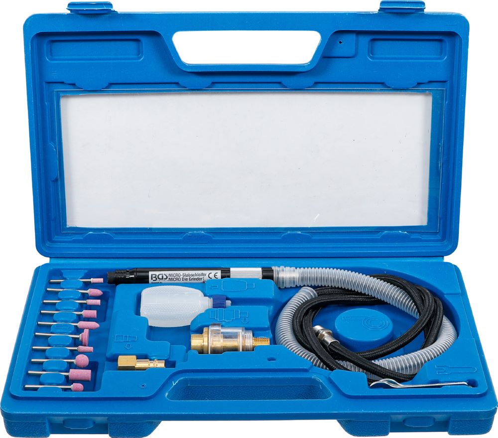 Produktbild BGS Druckluft Micro Stabschleifer Satz 17 teilig