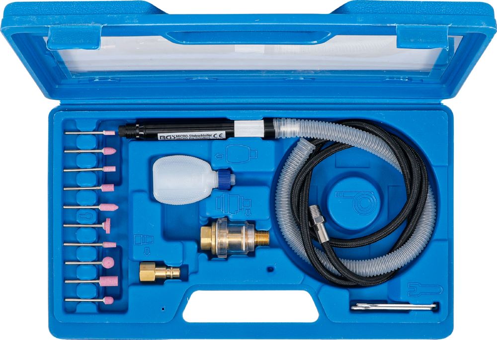 Produktbild BGS Druckluft Micro Stabschleifer Satz 17 teilig bild 5