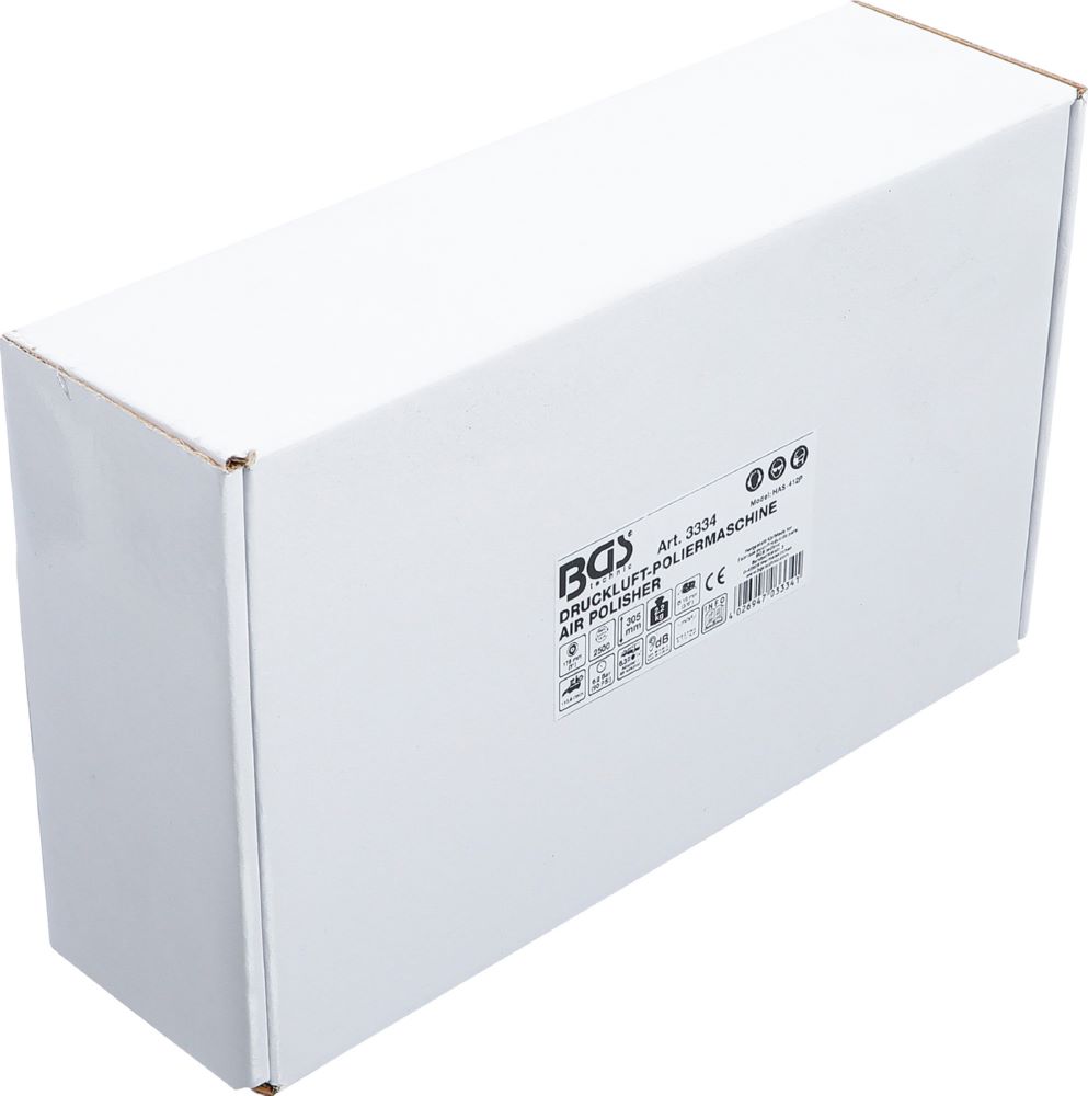 Produktbild BGS Druckluft Polierer Freilaufdrehzahl 0 - 2500 U/min abgewinkelt bild 5