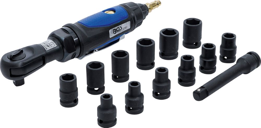 Produktbild BGS Druckluft Ratschenschrauber Satz 12,5 mm 1/2 Zoll 102 Nm 14 teilig bild 2