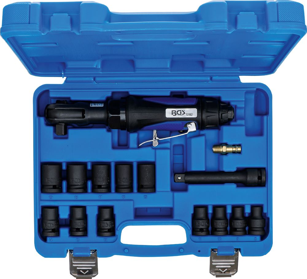 Produktbild BGS Druckluft Ratschenschrauber Satz 12,5 mm 1/2 Zoll 102 Nm 14 teilig bild 5