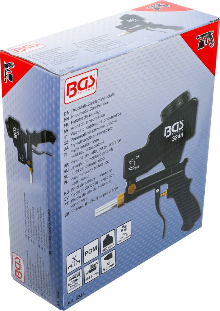 Produktbild BGS Druckluft Sandstrahlpistole 5 mm Strahlspitze bild 6