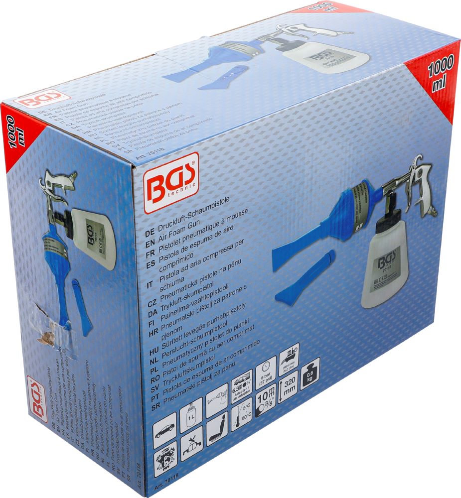 Produktbild BGS Druckluft Schaumpistole 1 Liter 6 bar bild 4