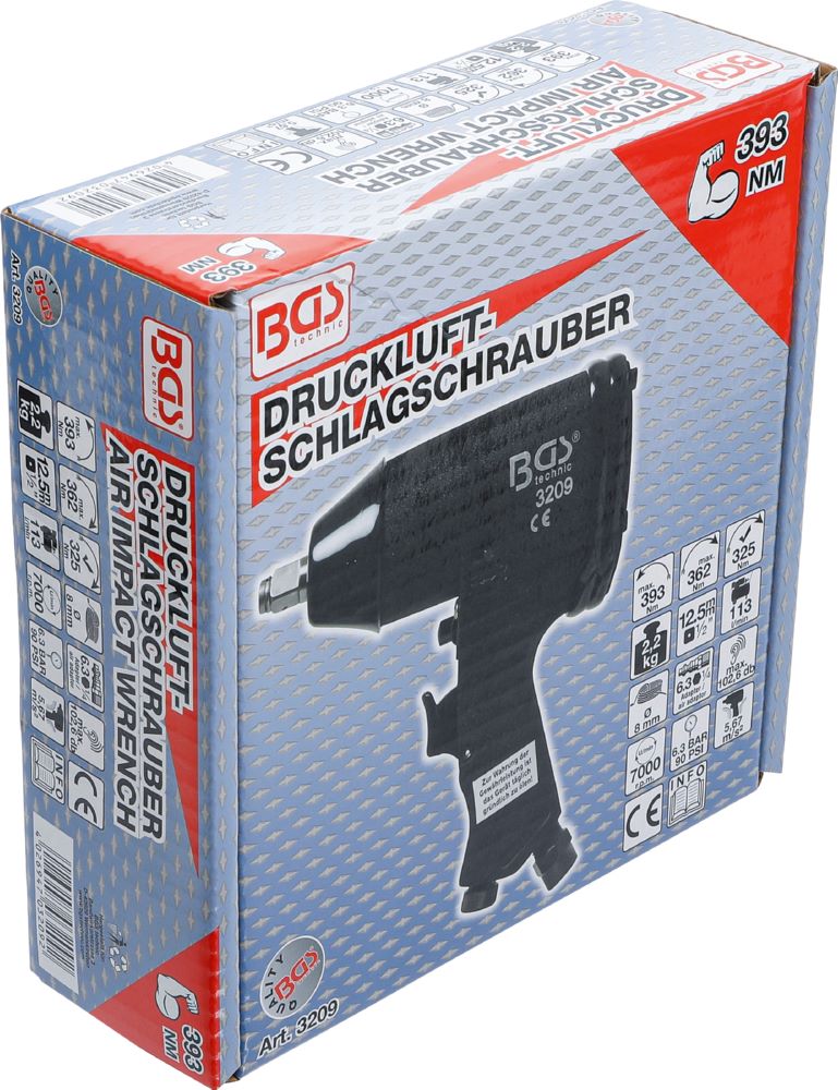 Produktbild BGS Druckluft Schlagschrauber 12,5 mm 1/2 Zoll 366 Nm bild 5