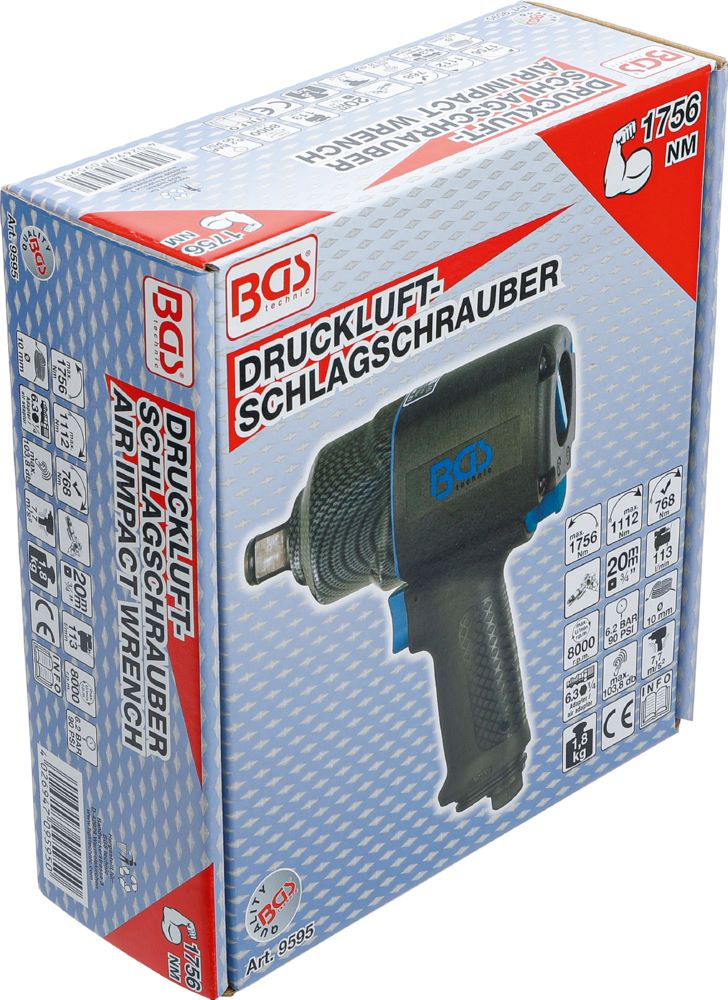 Produktbild BGS Druckluft Schlagschrauber 20 mm 3/4 Zoll 1756 Nm bild 5