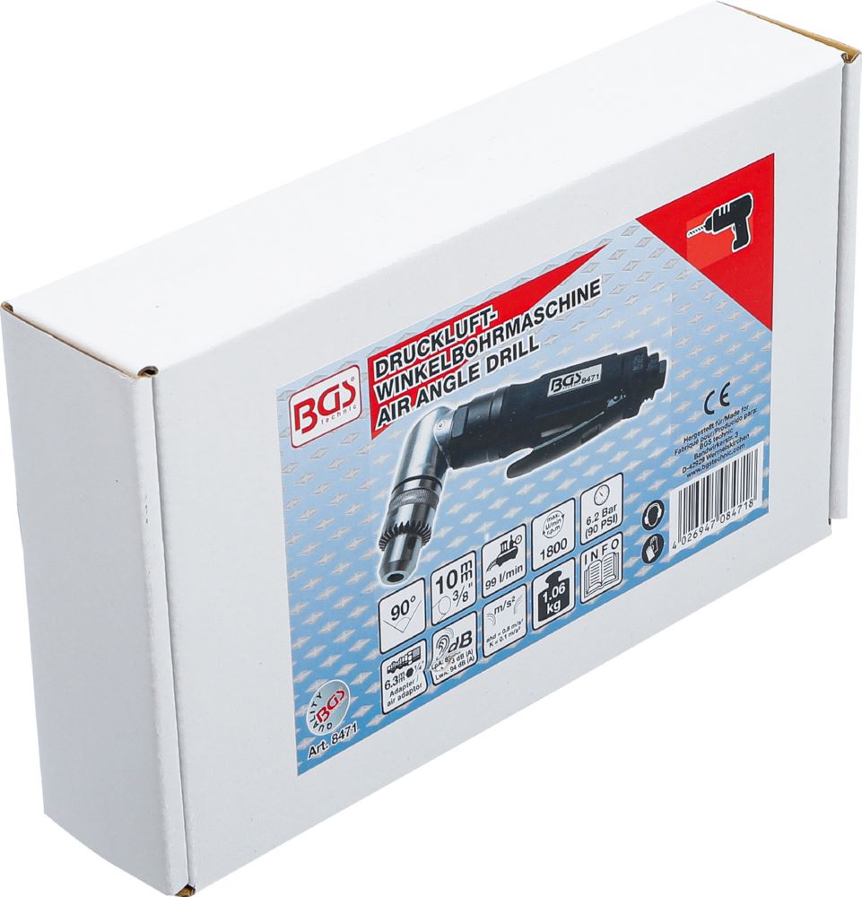 Produktbild BGS Druckluft Winkelbohrmaschine 6,2 bar 1800 U/min bild 4