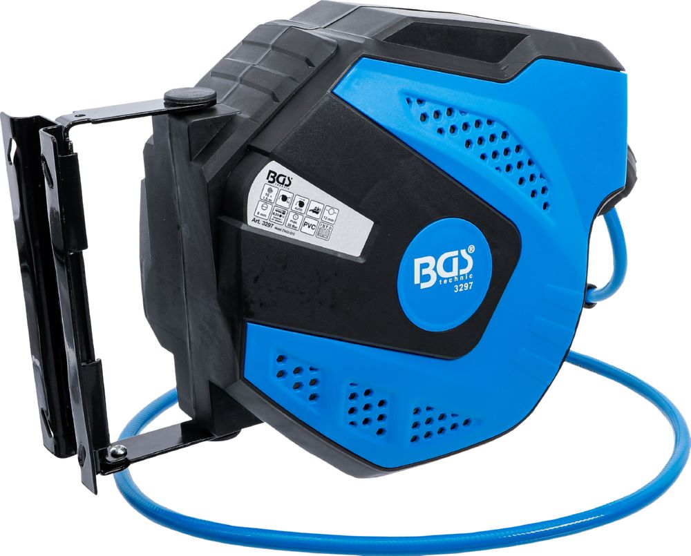 Produktbild BGS Druckluftschlauch mit Aufroller 10 Meter automatisch Außendurchmesser 12 mm bild 3