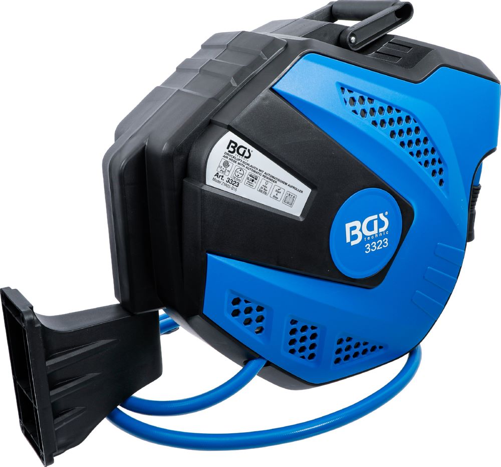 Produktbild BGS Druckluftschlauch mit Aufroller 12 meter und 2 meter Verbindung automatisch bild 3