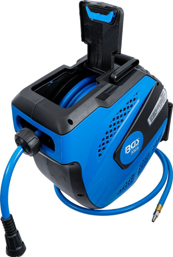 Produktbild BGS Druckluftschlauch mit Aufroller 12 meter und 2 meter Verbindung automatisch bild 4