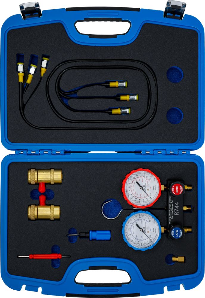 Produktbild BGS Druckuhr Armatur für Klimaanlagenprüfung für Kältemittel R744 bild 4