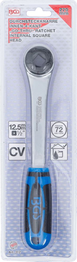 Produktbild Durchsteckknarre Abtrieb Innenvierkant 12,5 mm 1/2 Zoll bild 5