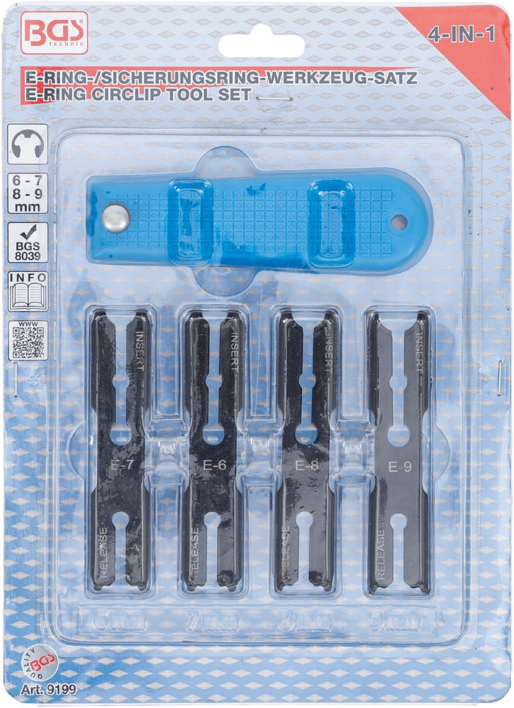 Produktbild BGS E-Ring Sicherungsring Werkzeug Satz "4-IN-1" bild 3