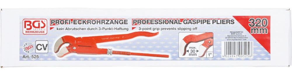 Produktbild BGS Eckrohrzange 1 Zoll 3-Punkt-Haftung bild 4
