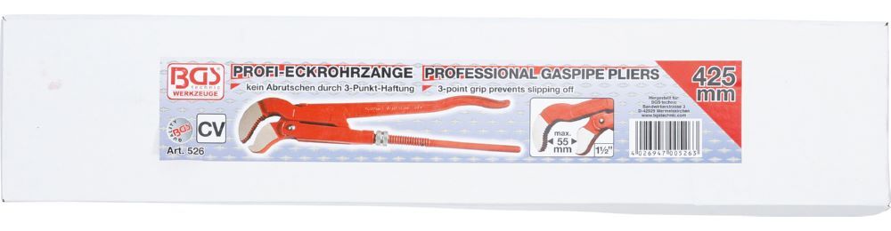Produktbild BGS Eckrohrzange 1,5 Zoll 3-Punkt-Haftung bild 4