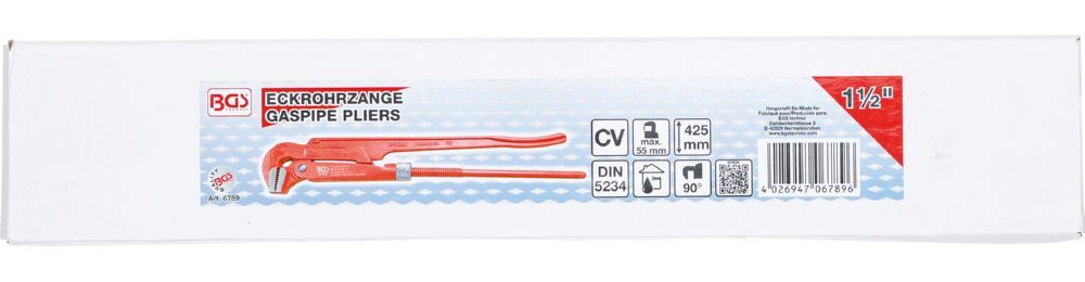 Produktbild BGS Eckrohrzange 38 mm - 1,5 Zoll schwedische Form bild 4