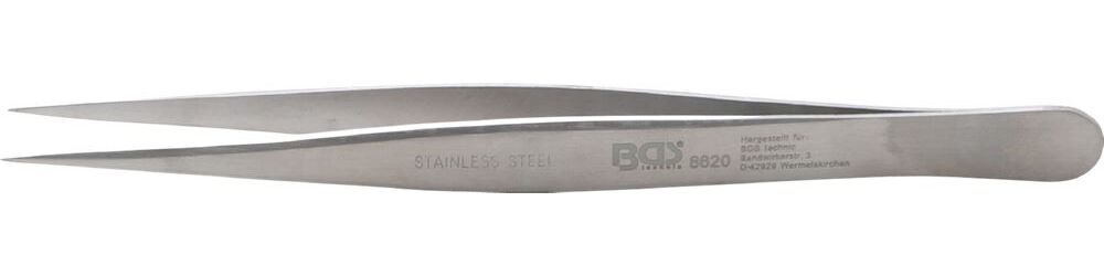 Produktbild BGS Edelstahl Spitzpinzette gerade 125 mm