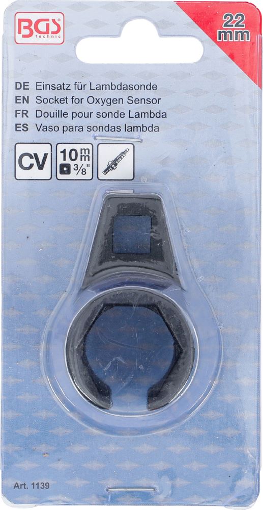 Produktbild BGS Einsatz für Lambdasonde Antrieb Innenvierkant 10 mm 3/8 Zoll 22 mm bild 4