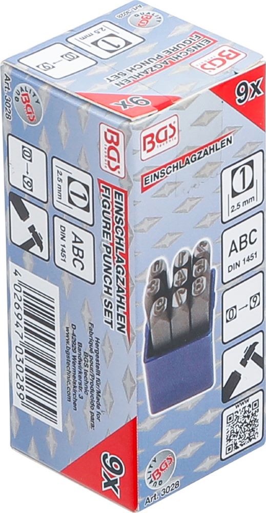 Produktbild BGS Einschlagzahlen 2,5 mm bild 5