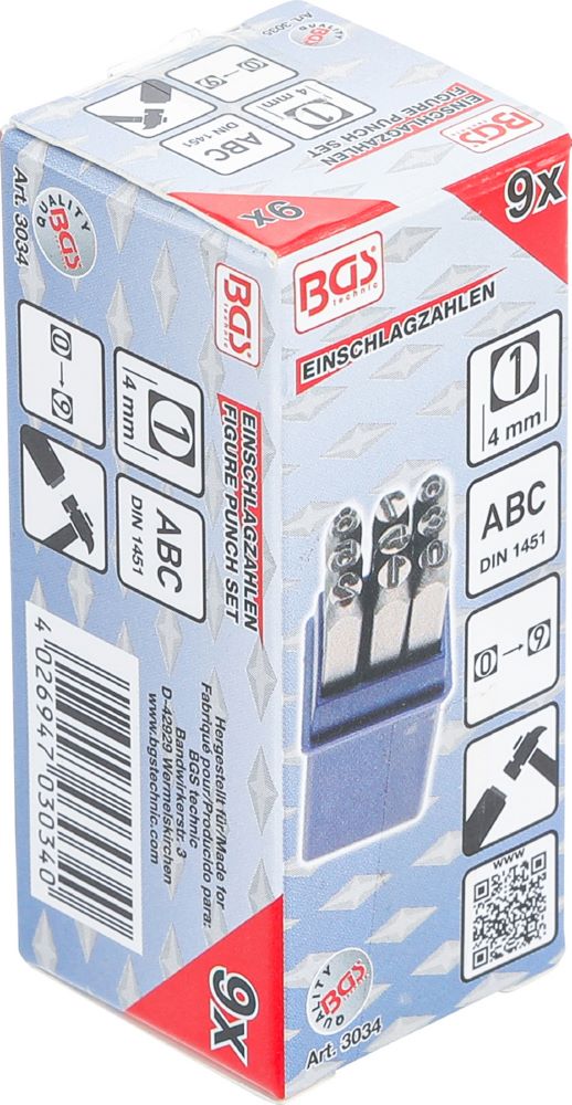Produktbild BGS Einschlagzahlen 4 mm bild 5