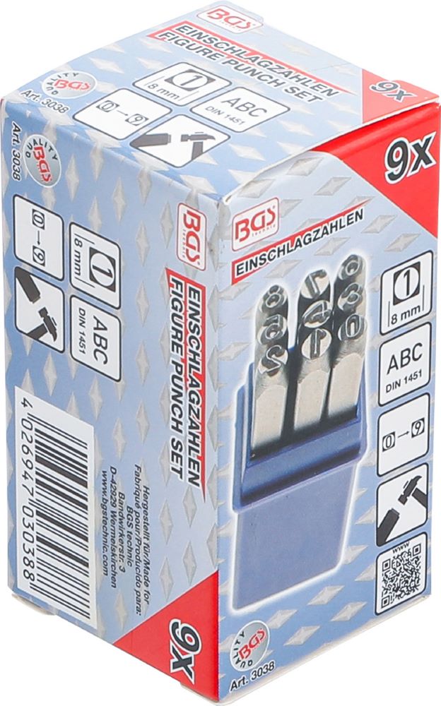 Produktbild BGS Einschlagzahlen 8 mm bild 5