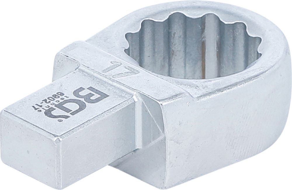 Produktbild BGS Einsteck Ringschlüssel 17 mm Aufnahme 9 x 12 mm bild 2