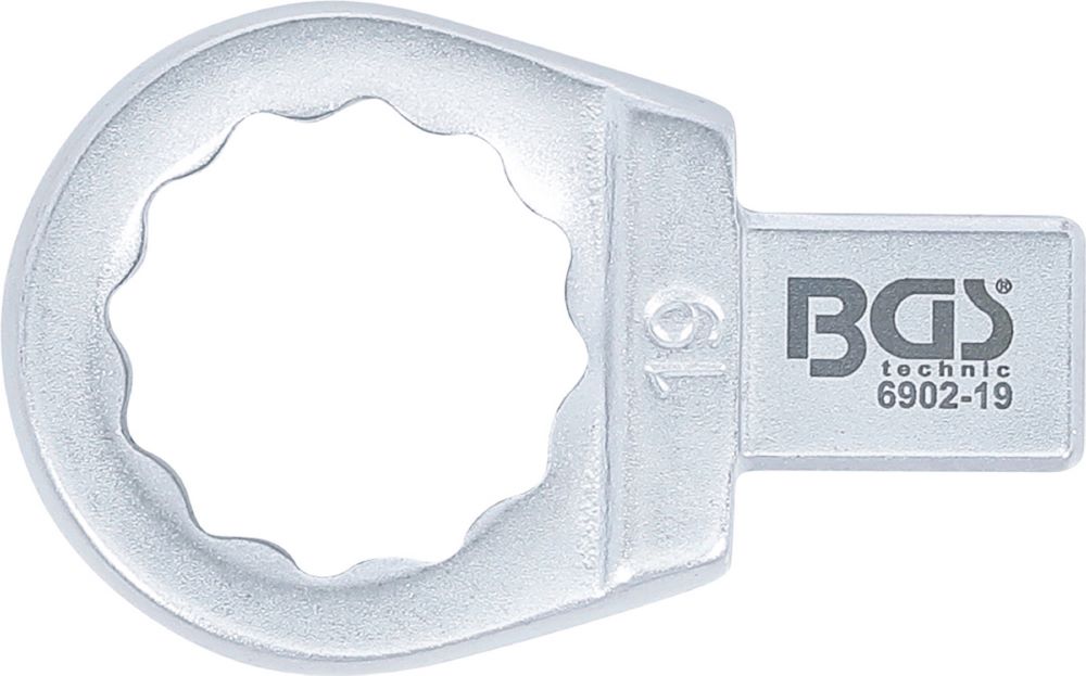 Produktbild BGS Einsteck Ringschlüssel 19 mm Aufnahme 9 x 12 mm bild 3