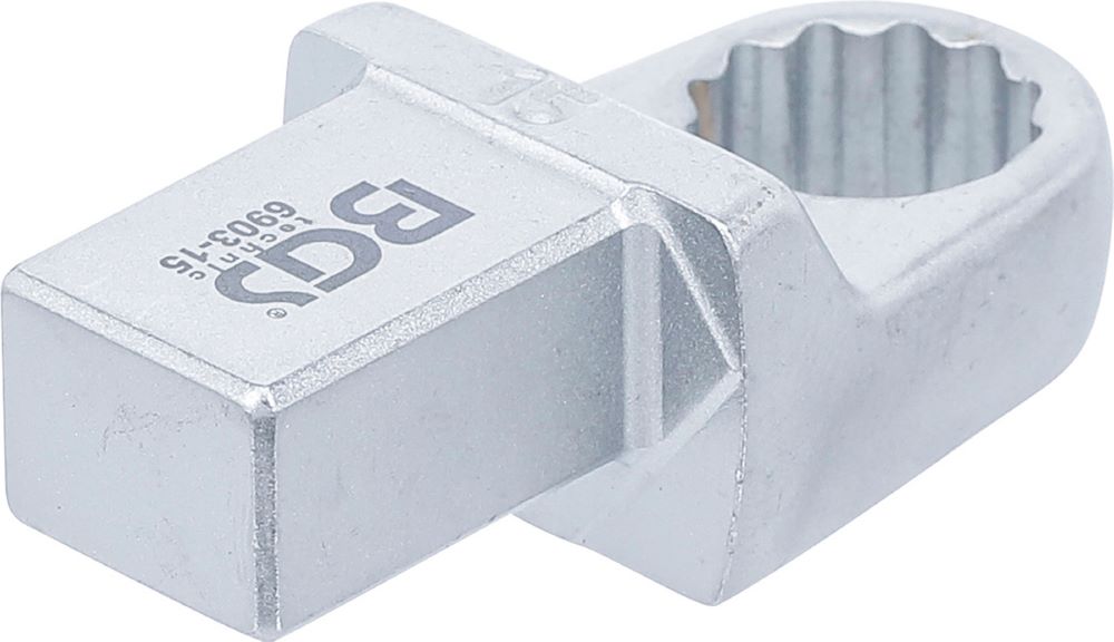 Produktbild BGS Einsteck Ringschlüssel 15 mm Aufnahme 14 x 18 mm bild 2