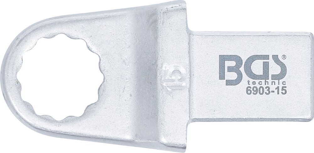 Produktbild BGS Einsteck Ringschlüssel 15 mm Aufnahme 14 x 18 mm bild 3