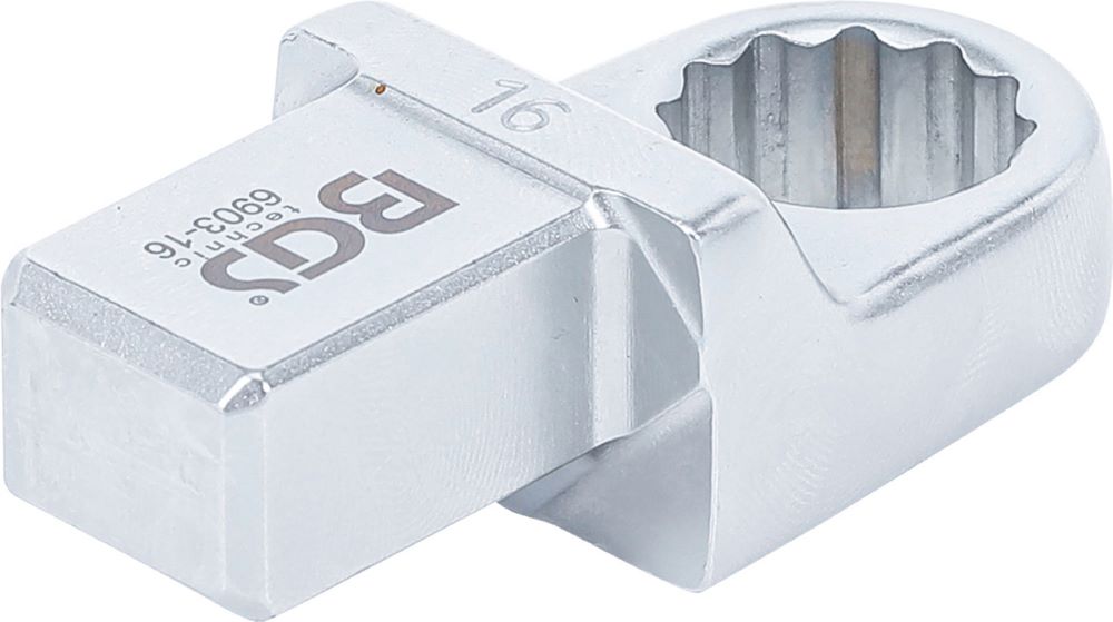 Produktbild BGS Einsteck Ringschlüssel 16 mm Aufnahme 14 x 18 mm bild 2