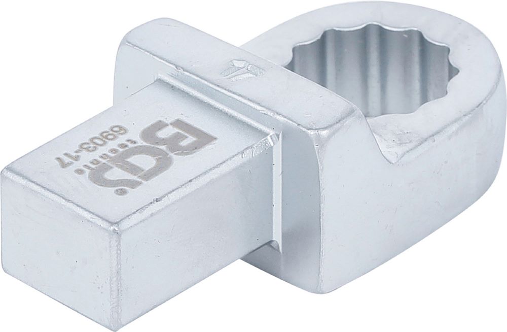 Produktbild BGS Einsteck Ringschlüssel 17 mm Aufnahme 14 x 18 mm bild 2