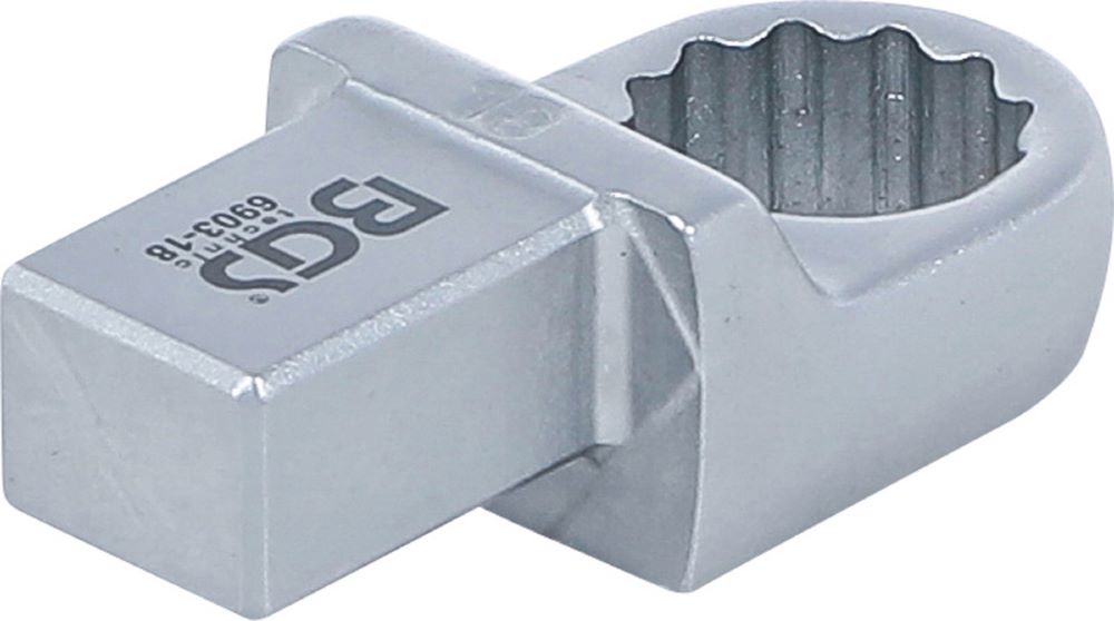 Produktbild BGS Einsteck Ringschlüssel 18 mm Aufnahme 14 x 18 mm bild 2