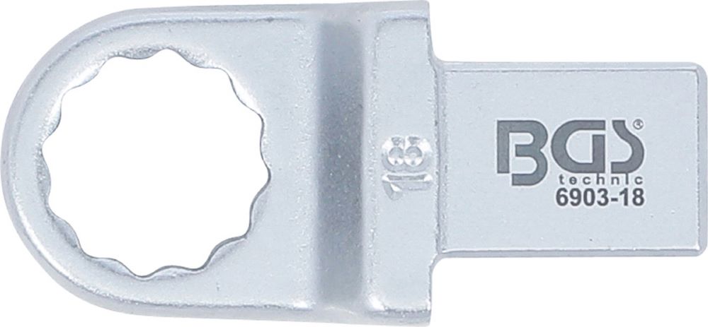 Produktbild BGS Einsteck Ringschlüssel 18 mm Aufnahme 14 x 18 mm bild 3