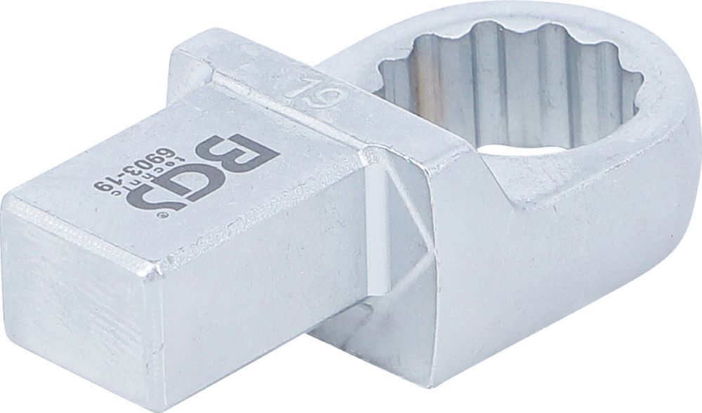 Produktbild BGS Einsteck Ringschlüssel 19 mm Aufnahme 14 x 18 mm bild 2