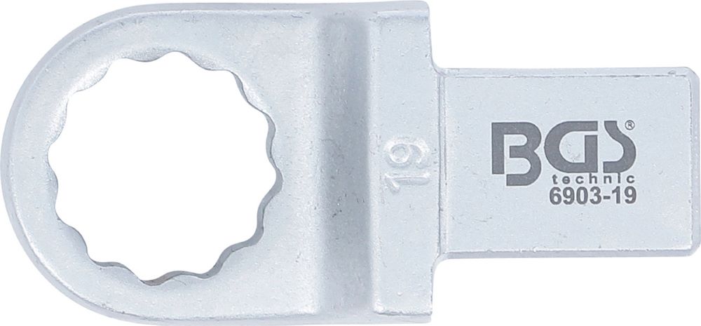 Produktbild BGS Einsteck Ringschlüssel 19 mm Aufnahme 14 x 18 mm bild 3