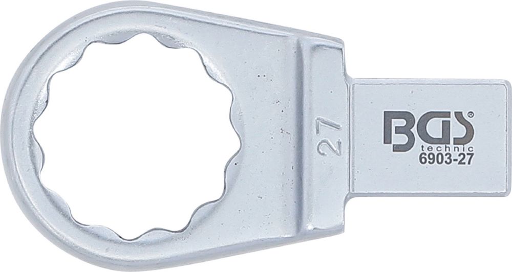 Produktbild BGS Einsteck Ringschlüssel 27 mm Aufnahme 14 x 18 mm bild 3