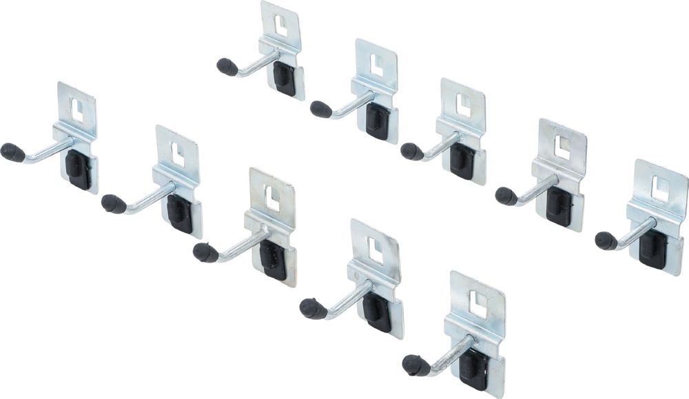 Produktbild BGS Einzelhaken Satz 40 mm für Schrankwand-System 10 teilig