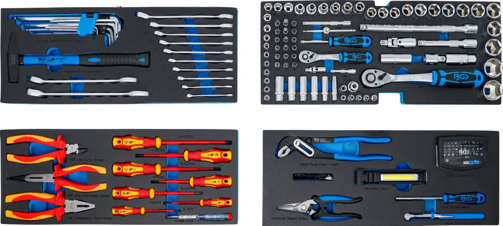 Produktbild Elektriker Metall Werkzeugkoffer 3 Schubladen mit 147 Werkzeugen bild 5