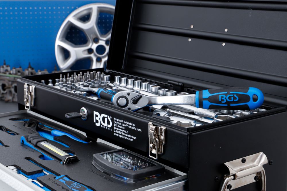 Produktbild Elektriker Metall Werkzeugkoffer 3 Schubladen mit 147 Werkzeugen bild 9