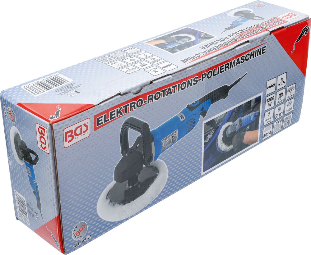 Produktbild BGS Elektro Poliermaschine max. 3000 U/min 1300 W 180 mm bild 4