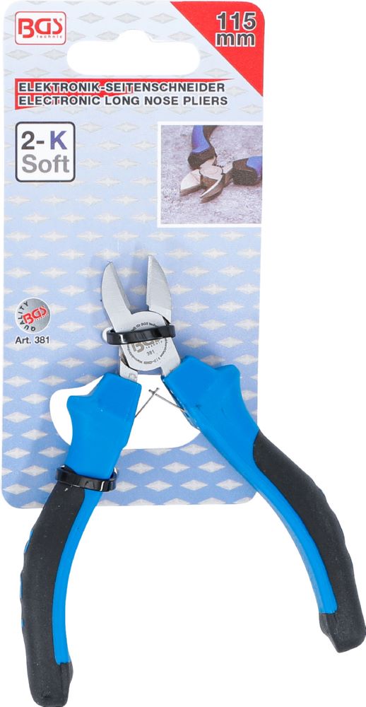 Produktbild BGS Elektronik Seitenschneider mit Feder 115 mm bild 5